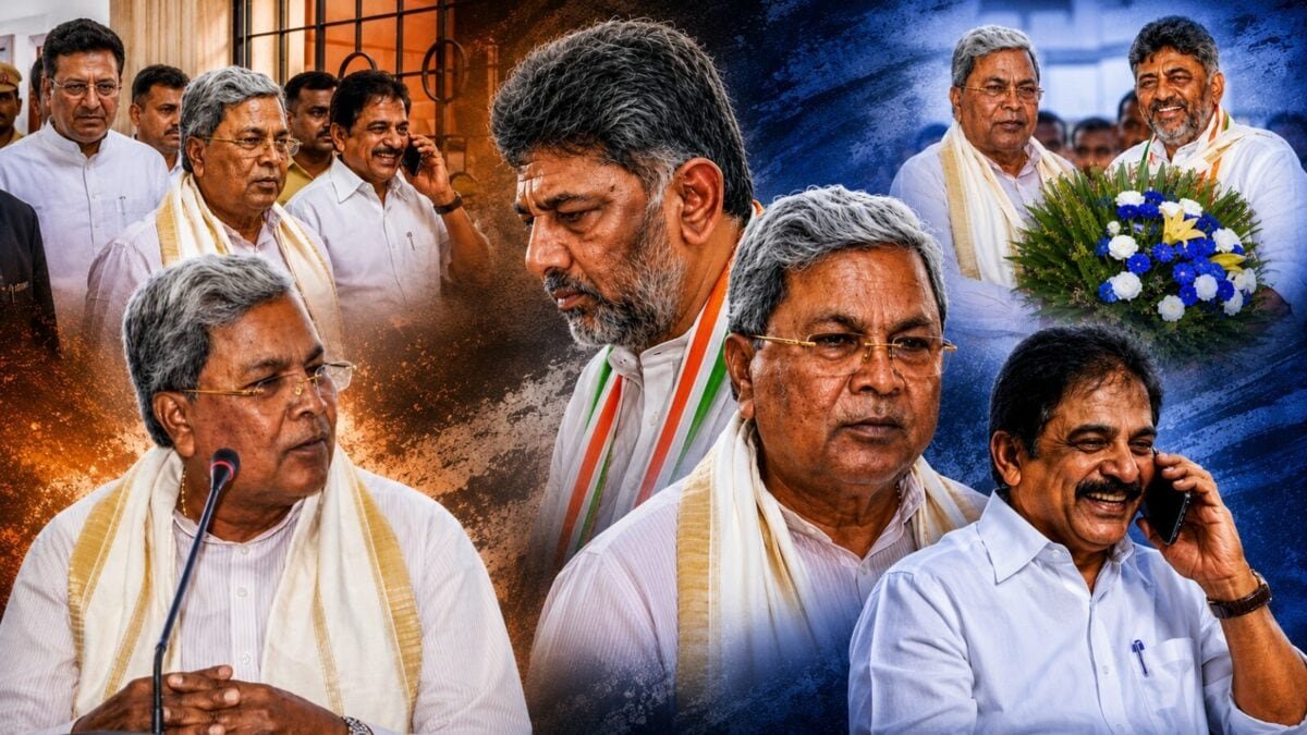 DK Shiva Kumar: డీకే శివకుమార్‌కి సిద్ధరామయ్యే పెద్ద సవాలు.. పూలగుత్తితో బయటపడిన నిజం!