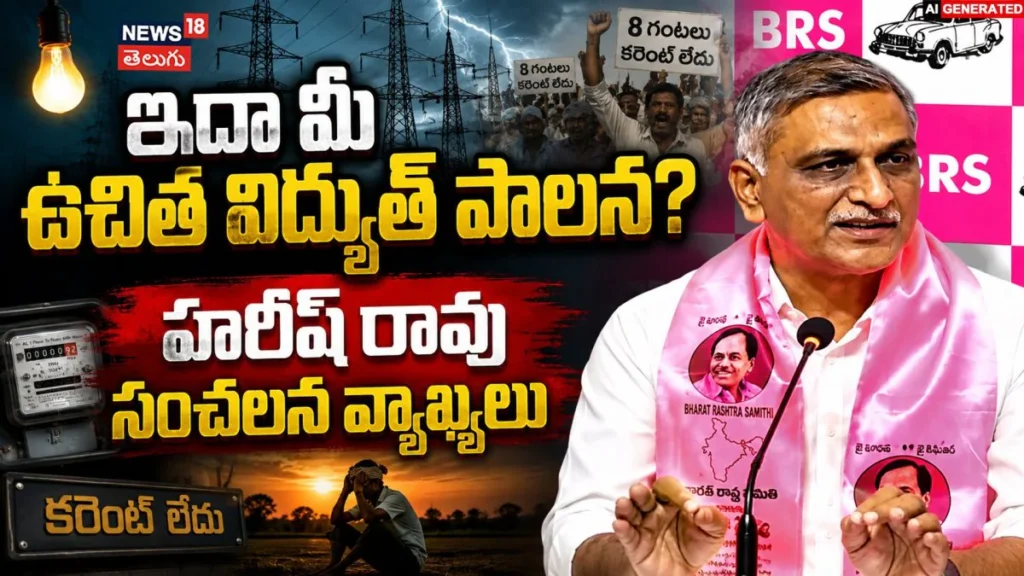 Harish Rao : ఇదా మీ ఉచిత విద్యుత్ పాలన? | ACTPnews